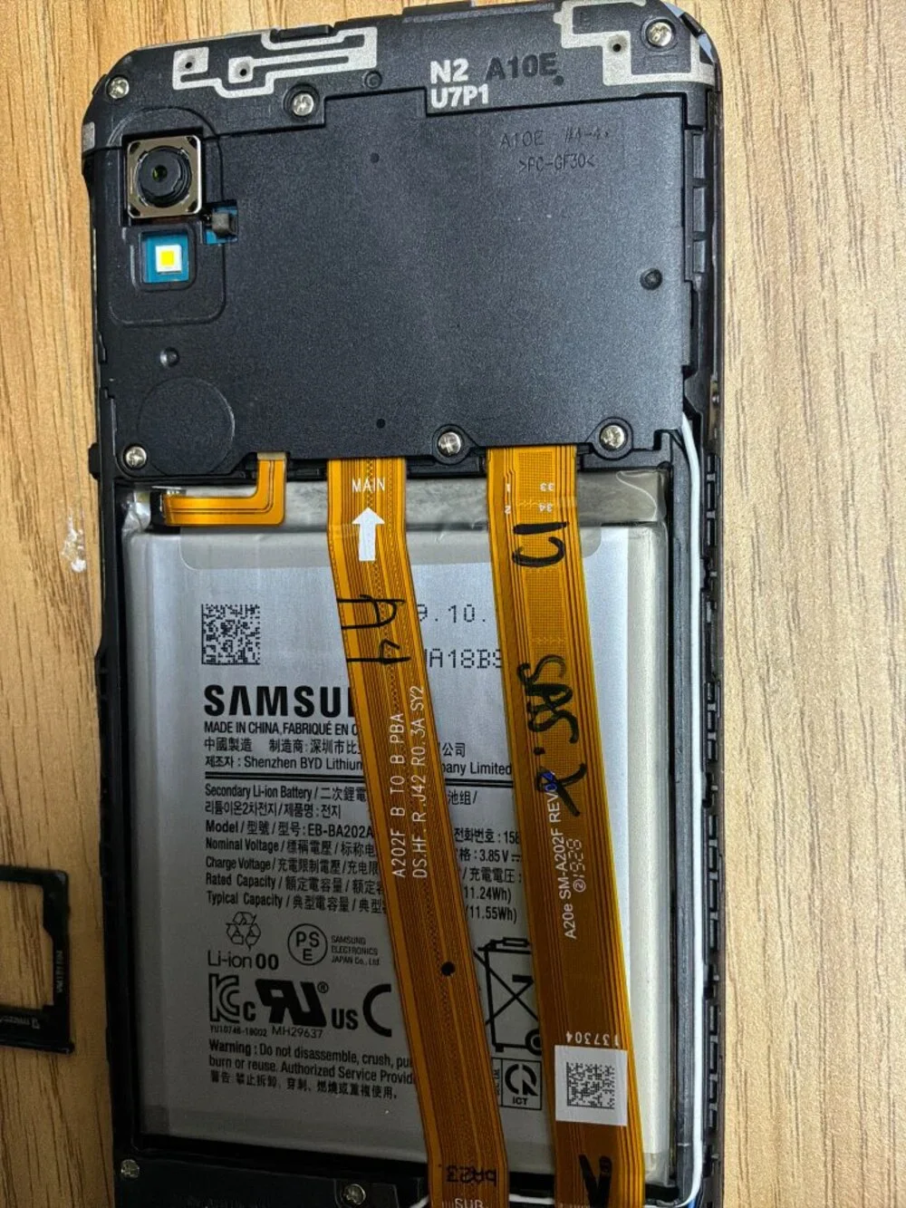 Samsung Galaxy A10e SM-A102U Black Smartphone For Parts or Repair Read